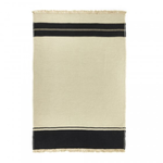 Plaid multi stripe flax linen 140x220cm