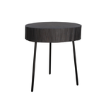 Root Tisch D50xH50cm Eiche schwarz