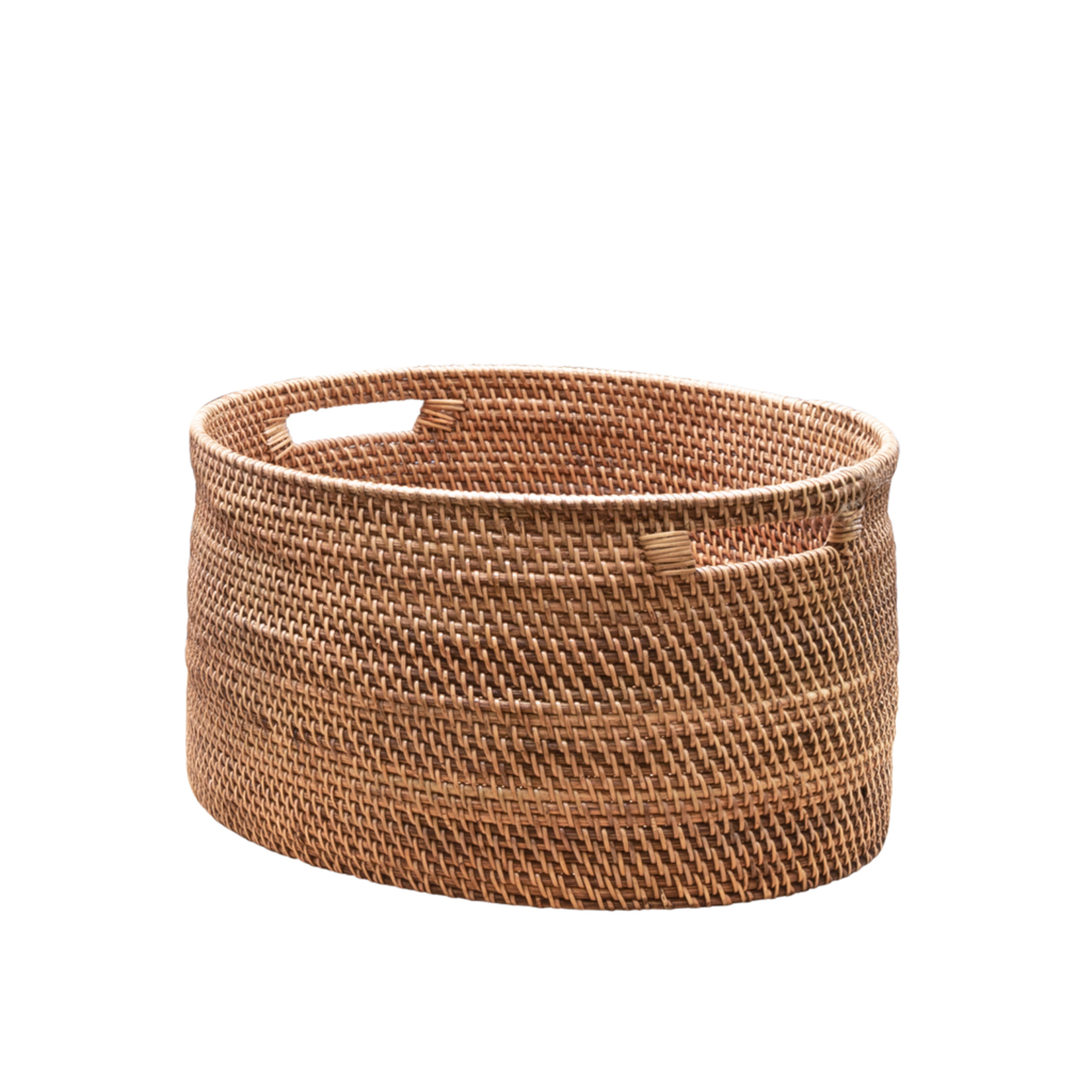 Rattankorb oval braun 38x28xH15cm - S