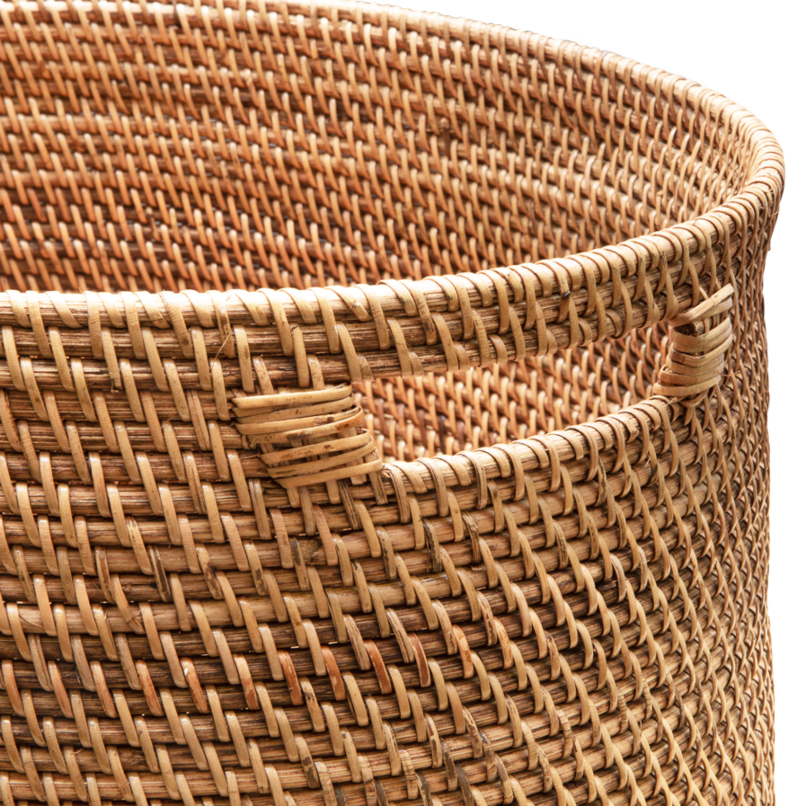 Rattankorb oval braun 38x28xH15cm - S