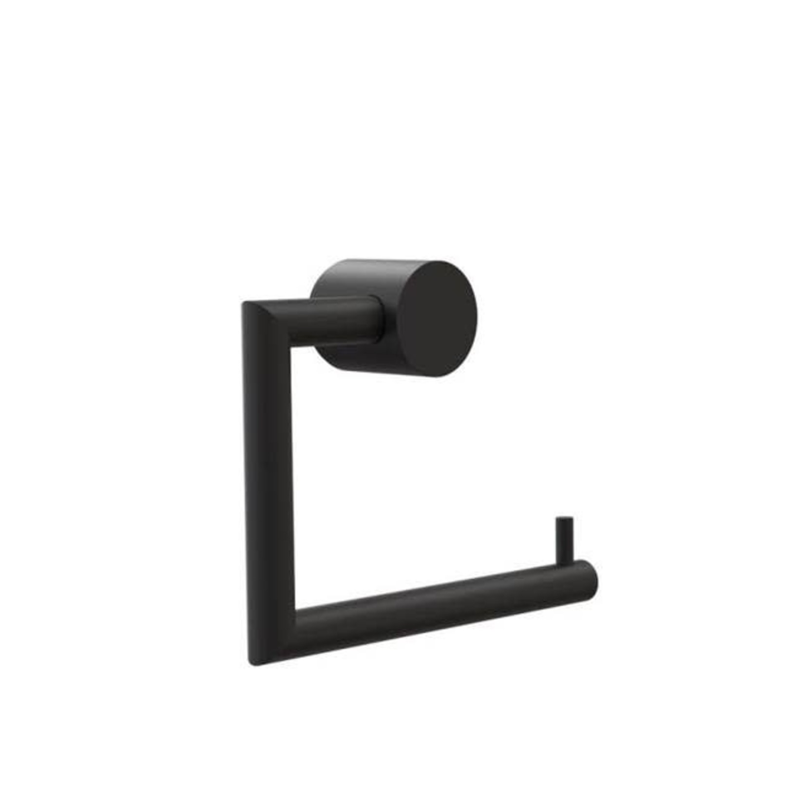 Toilettenpapierhalter 1, Edelstahl Schwarz Matt