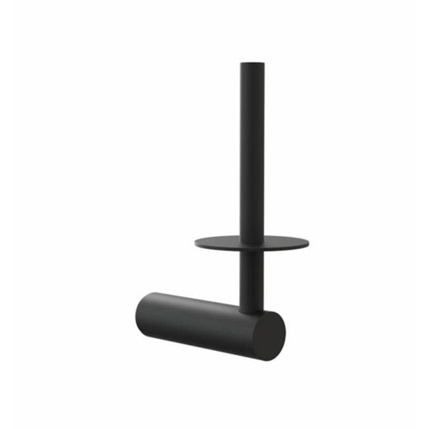 Toilettenpapierhalter 2 11.8xH16.7cm, schwarz matt