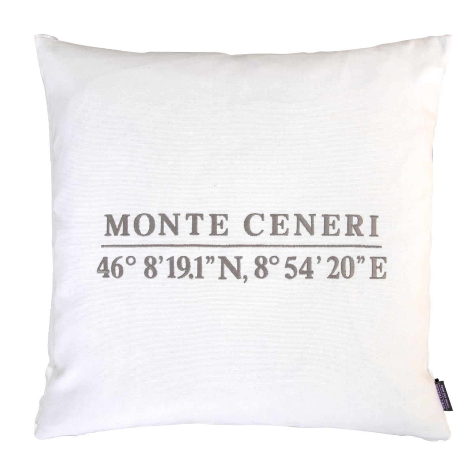 Area Kissen Monte Ceneri weiss 55x55cm