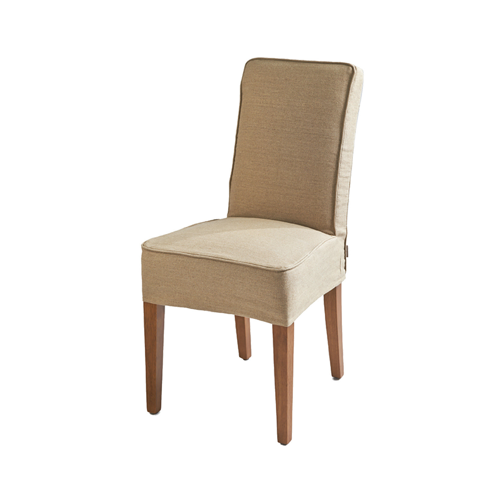Cape Breton Dining Chair with loose Cover Flax