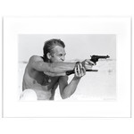Bild Steve McQueen Pistols 95xH75cm Rahmen weiss