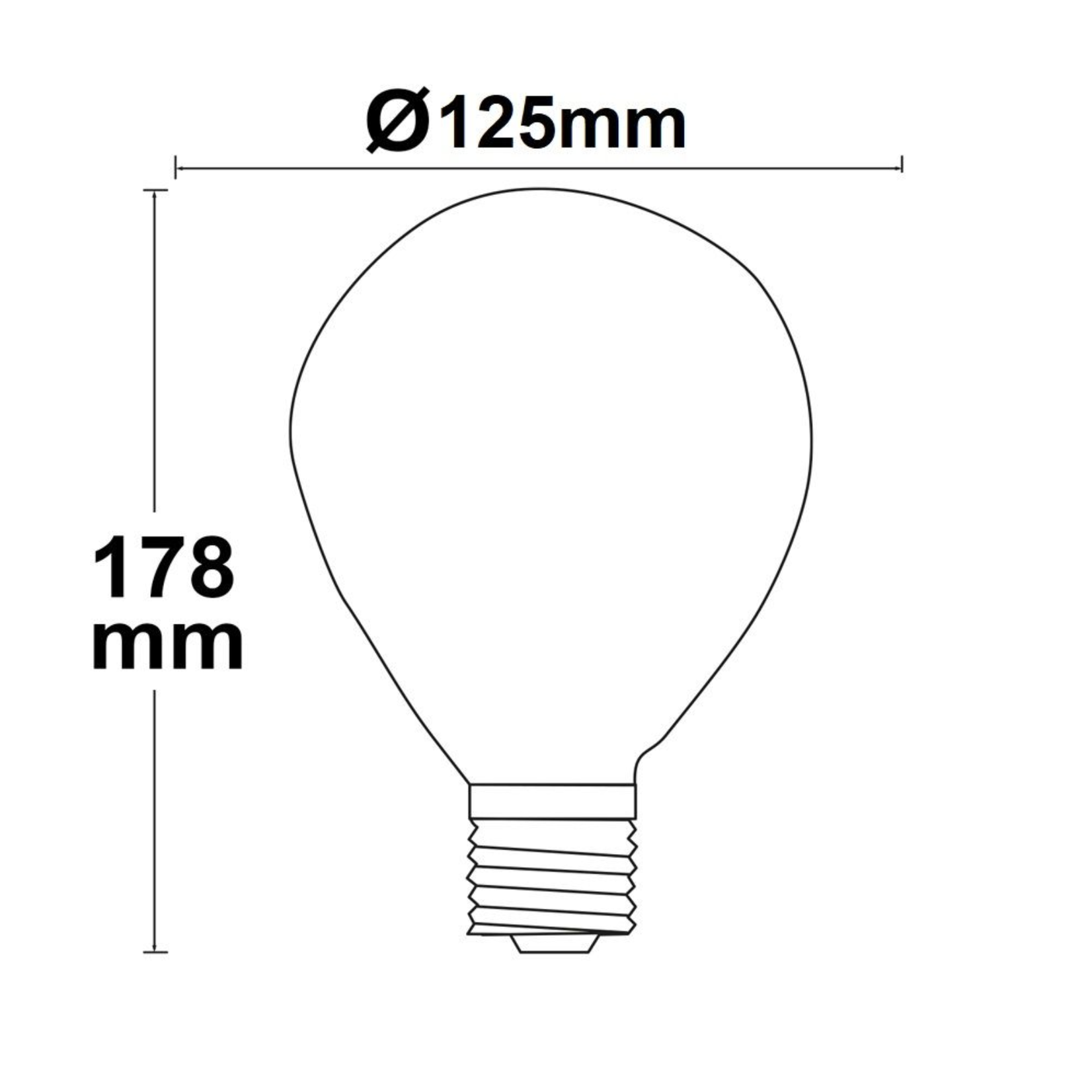 Leuchtmittel E27 Vintage LED, Glas amber, dimmbar