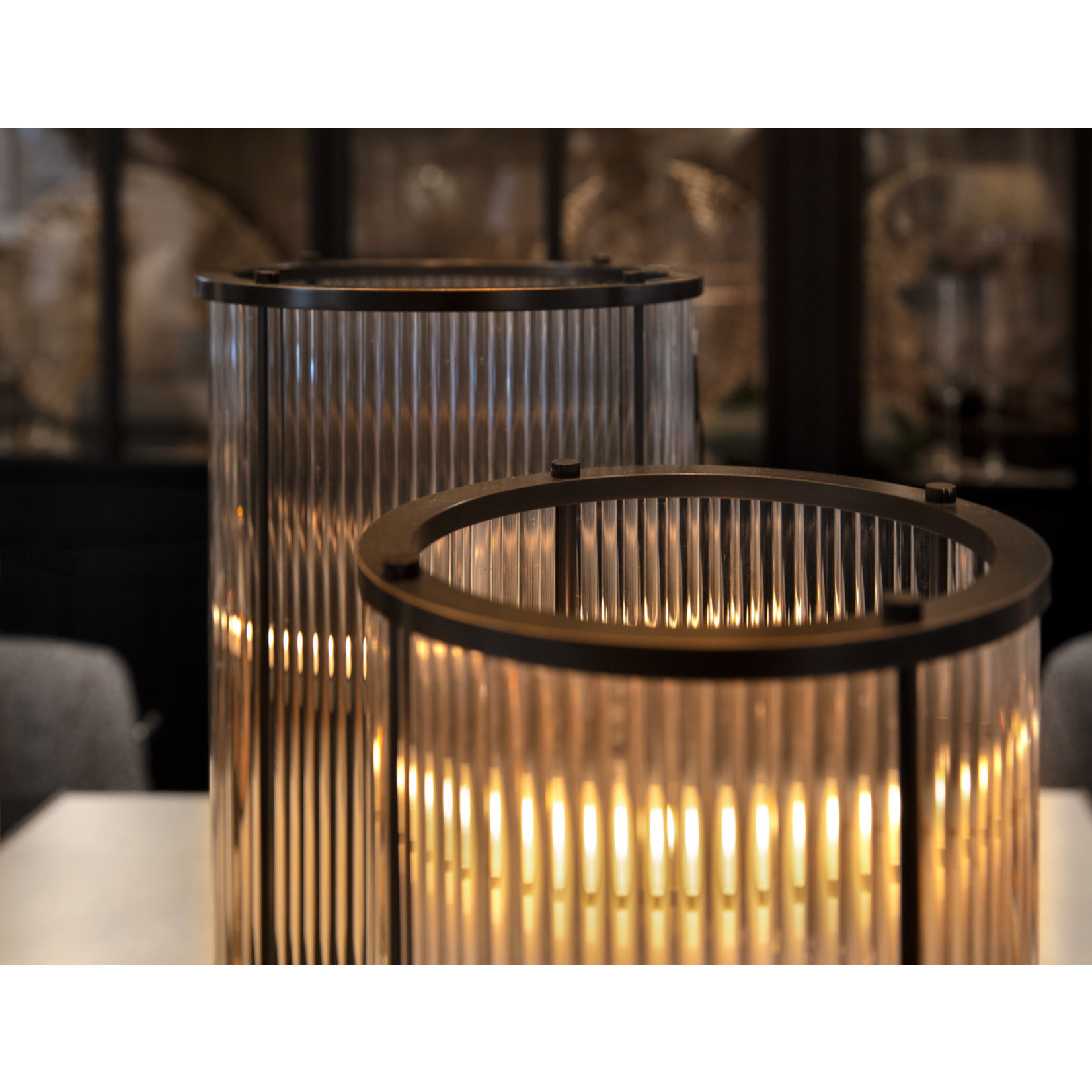 Mayson S Windlicht D16.5xH27cm bronze