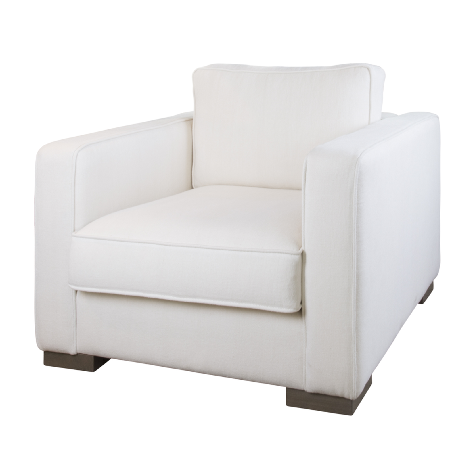 Hampton Sessel 96x100cm, Stoff: Tibi Soft 101 weiss