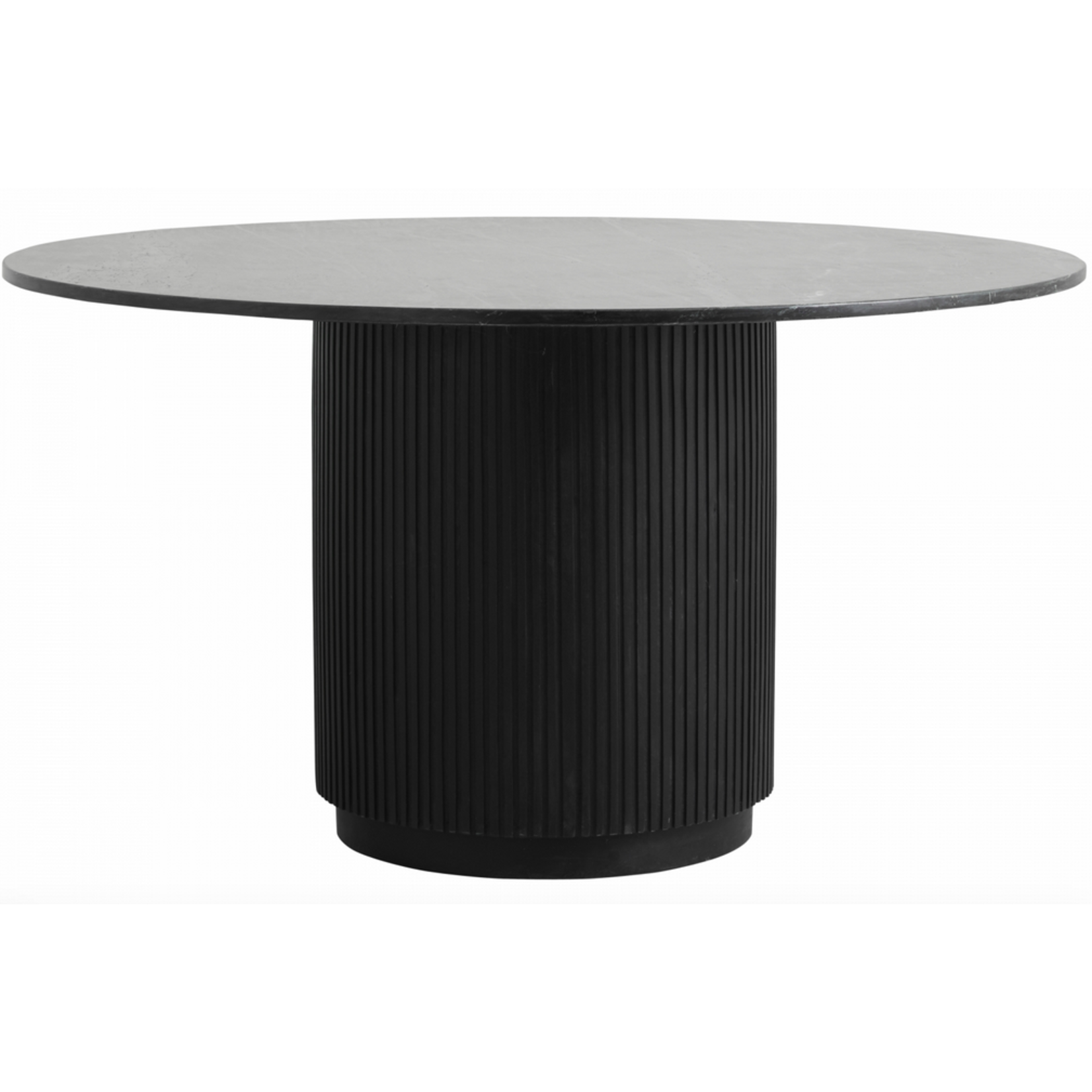 Fremont Esstisch rund mit schwarzer Marmorplatte D140xH76cm