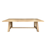 Tisch Eiche 230x100xH75x4cm, gebürstet und matt lackiert