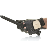 MVP - Pro Executive Black / Cream Leather Golf Glove (Size L)