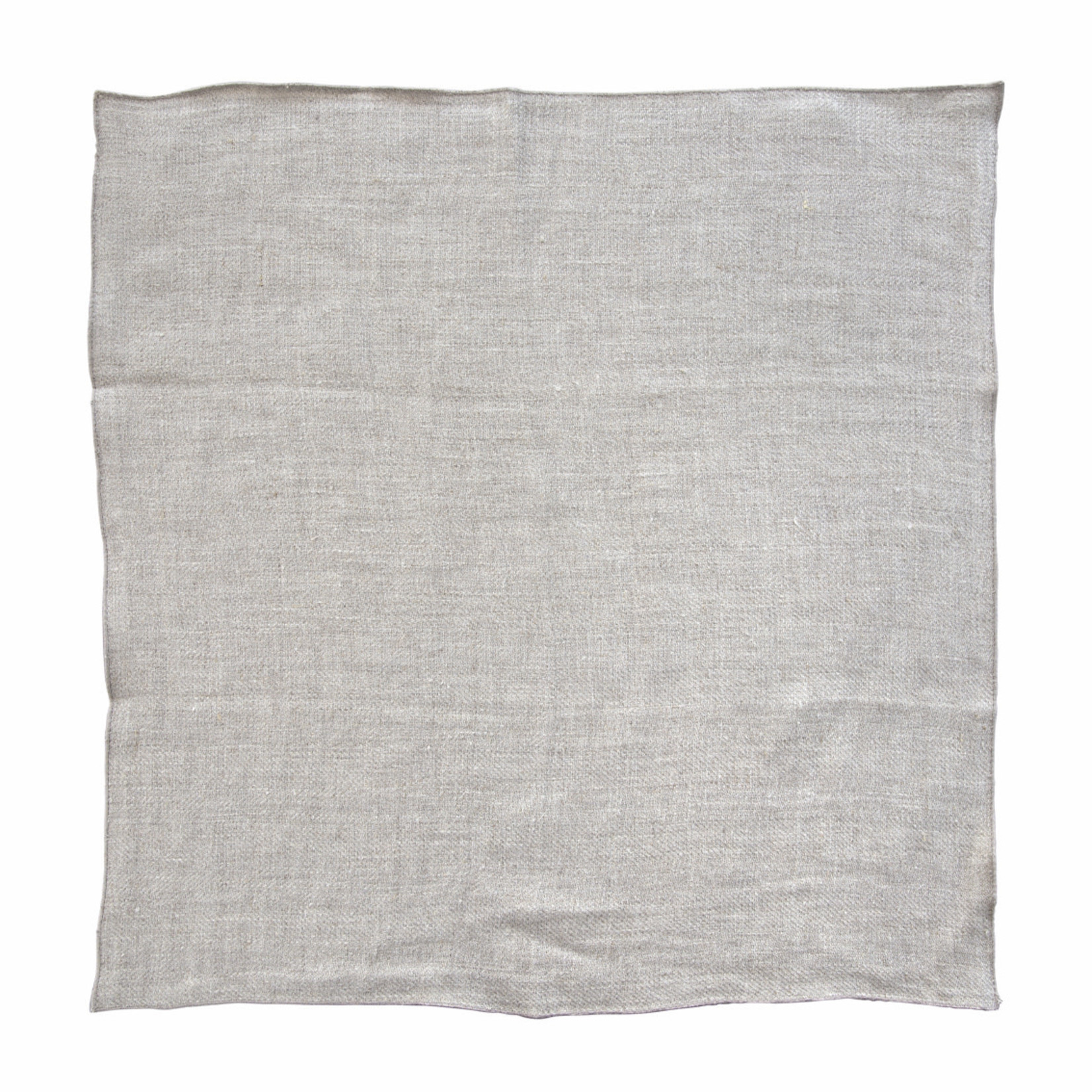 Serviette 47x47cm Fischgrat natur, naturfarben umkettelt 100% Leinen