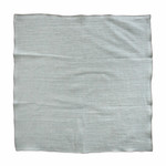 Serviette 47x47cm Fischgrat mint, naturfarben umkettelt 100% Leinen