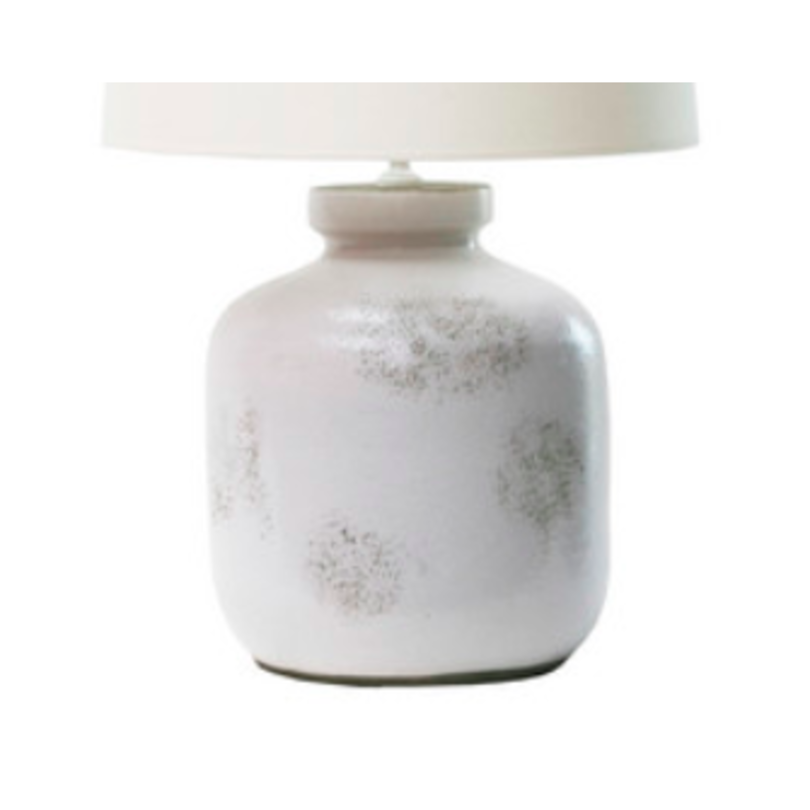 Lampenständer D30xH44cm Keramik weiss