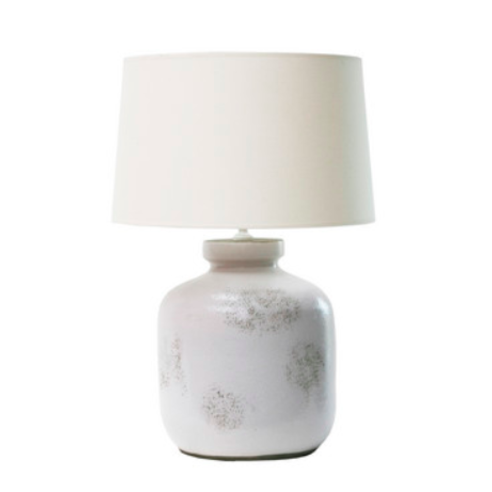 Lampenständer D30xH44cm Keramik weiss