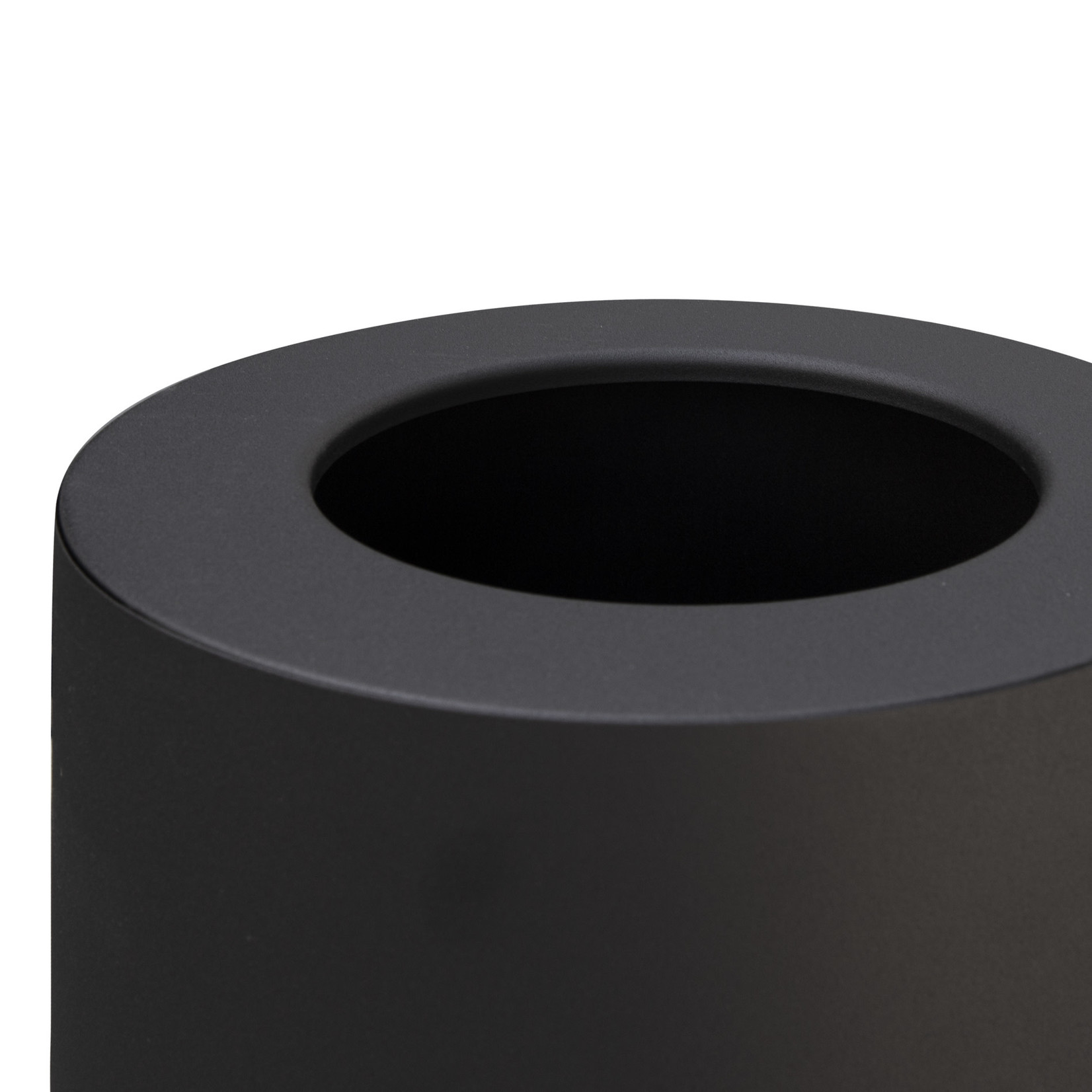 Kerzenständer schwarz matt (OHNE GLAS) 27.5x27.5xH60cm