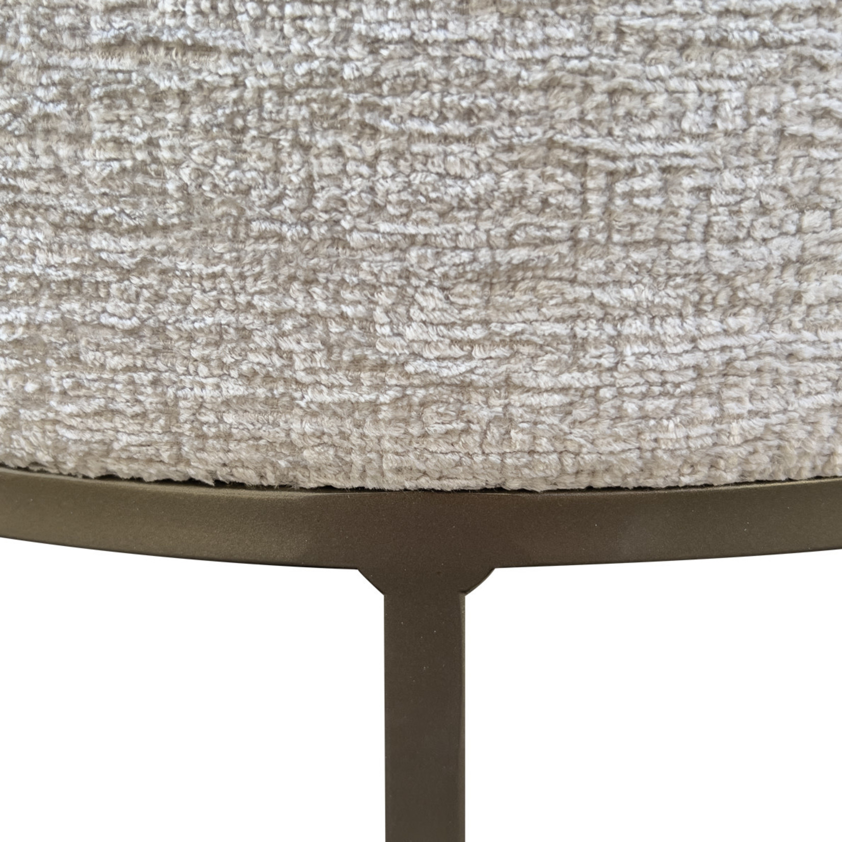 Hocker Malaga D70xH36cm, champagne