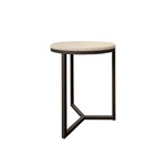 Viola Salontisch D40xH52cm, Travertine beige