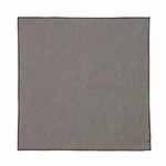 Serviette schwarz/weiss kariert 45x45cm, 100% Leinen
