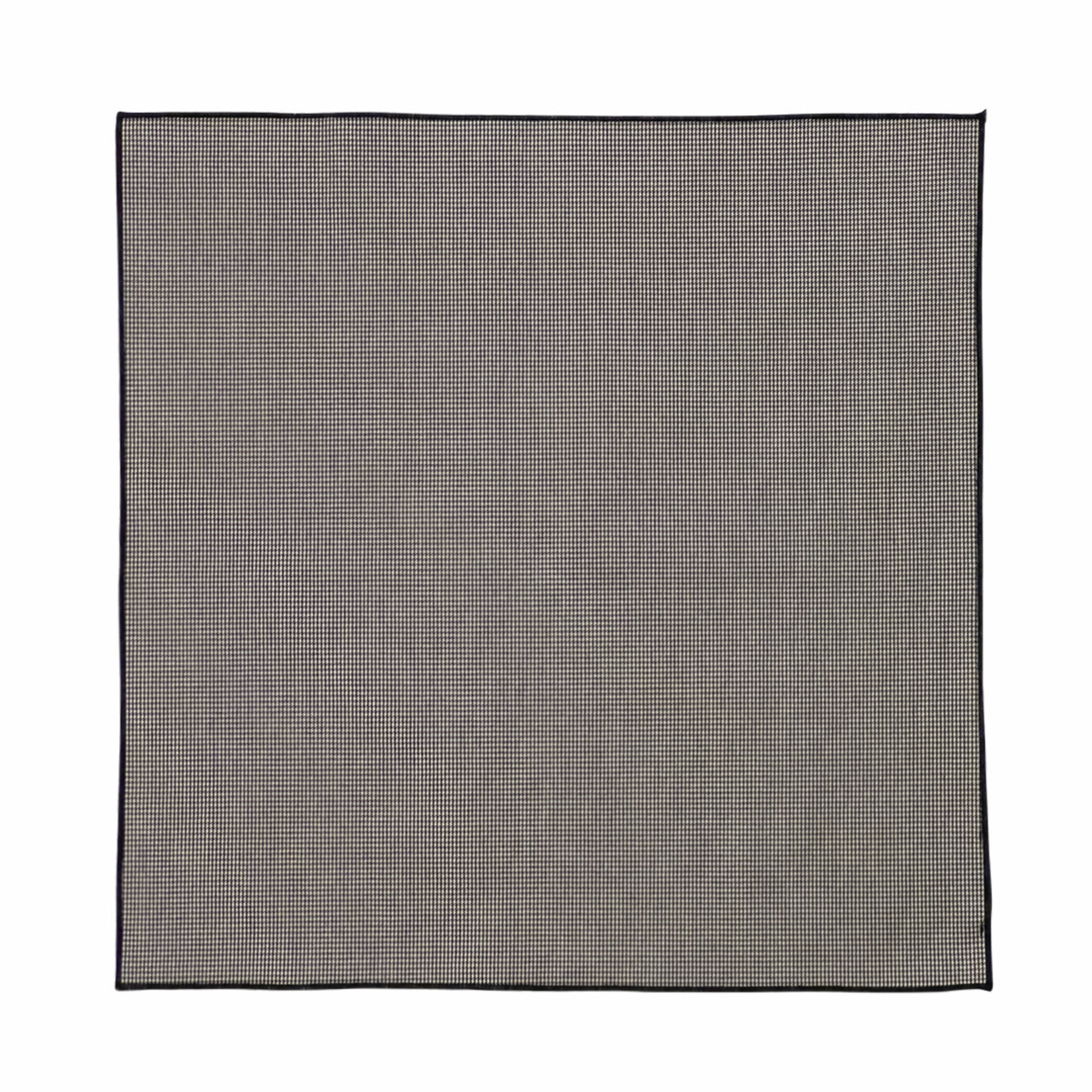 Serviette schwarz/weiss kariert 45x45cm, 100% Leinen