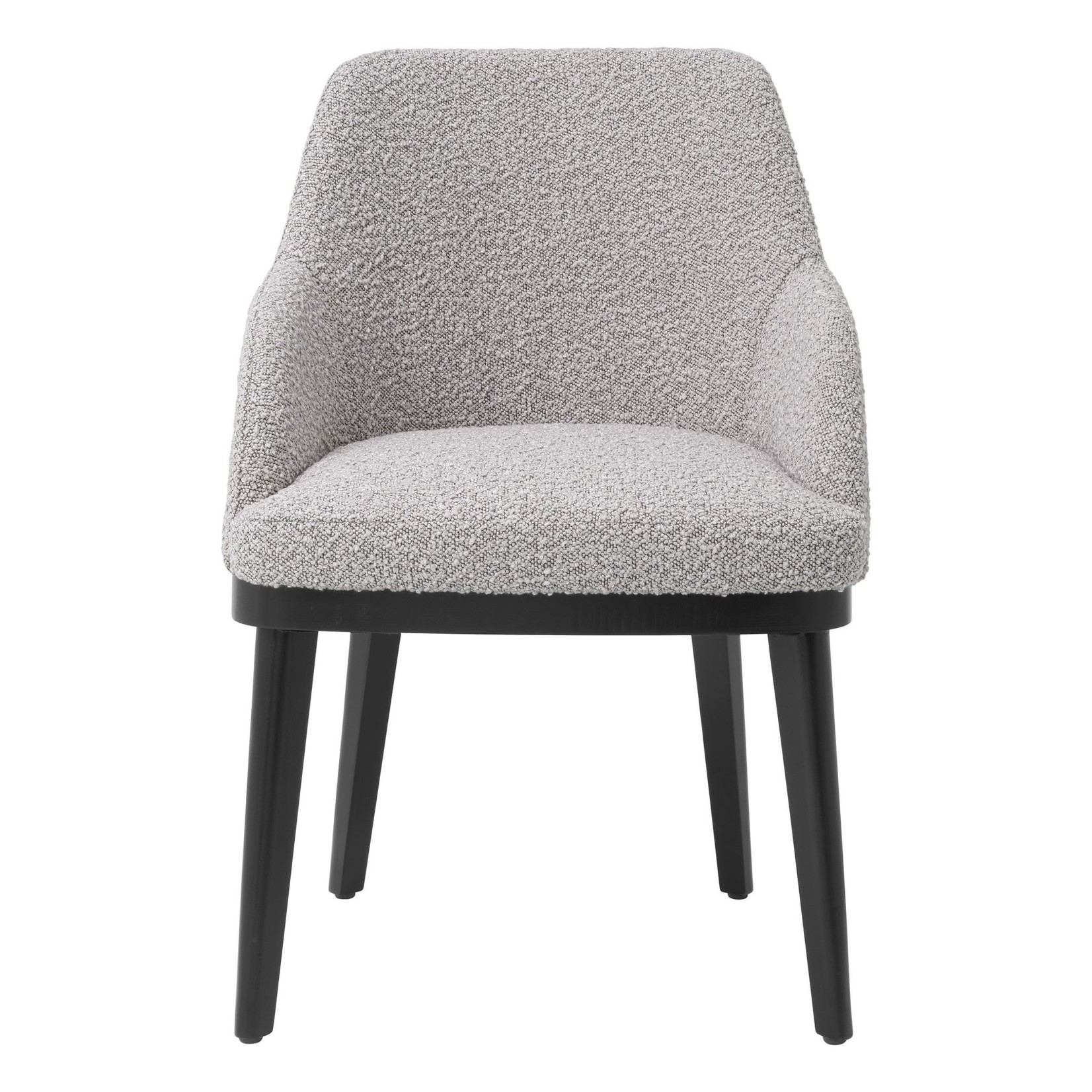 Costa Stuhl mit Armlehne, B55xT61xH83cm (SH48cm) Stoff: Bouclé grey