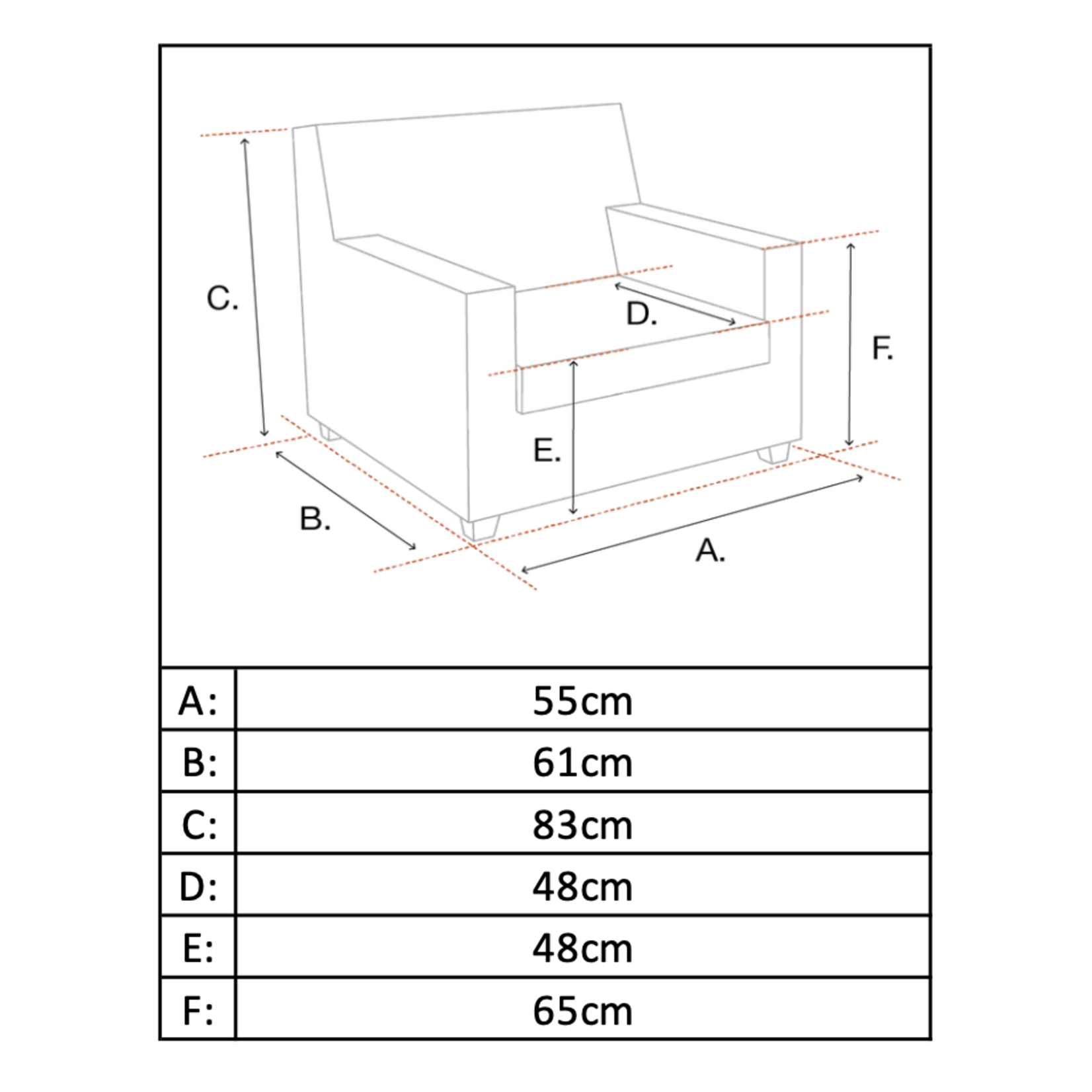 Costa Stuhl mit Armlehne, B55xT61xH83cm (SH48cm) Stoff: Bouclé grey