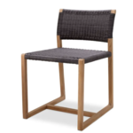 Griffin Gartenstuhl 48x58xH78.5cm (SH49.5cm) Teak natur & Geflecht black Griffin Gartenstuhl 48x58xH78.5cm (SH49.5cm) Teak natur & Geflecht black