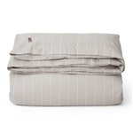 Gray/White Striped Lyocell/Cotton Duvet Cover 200x210cm