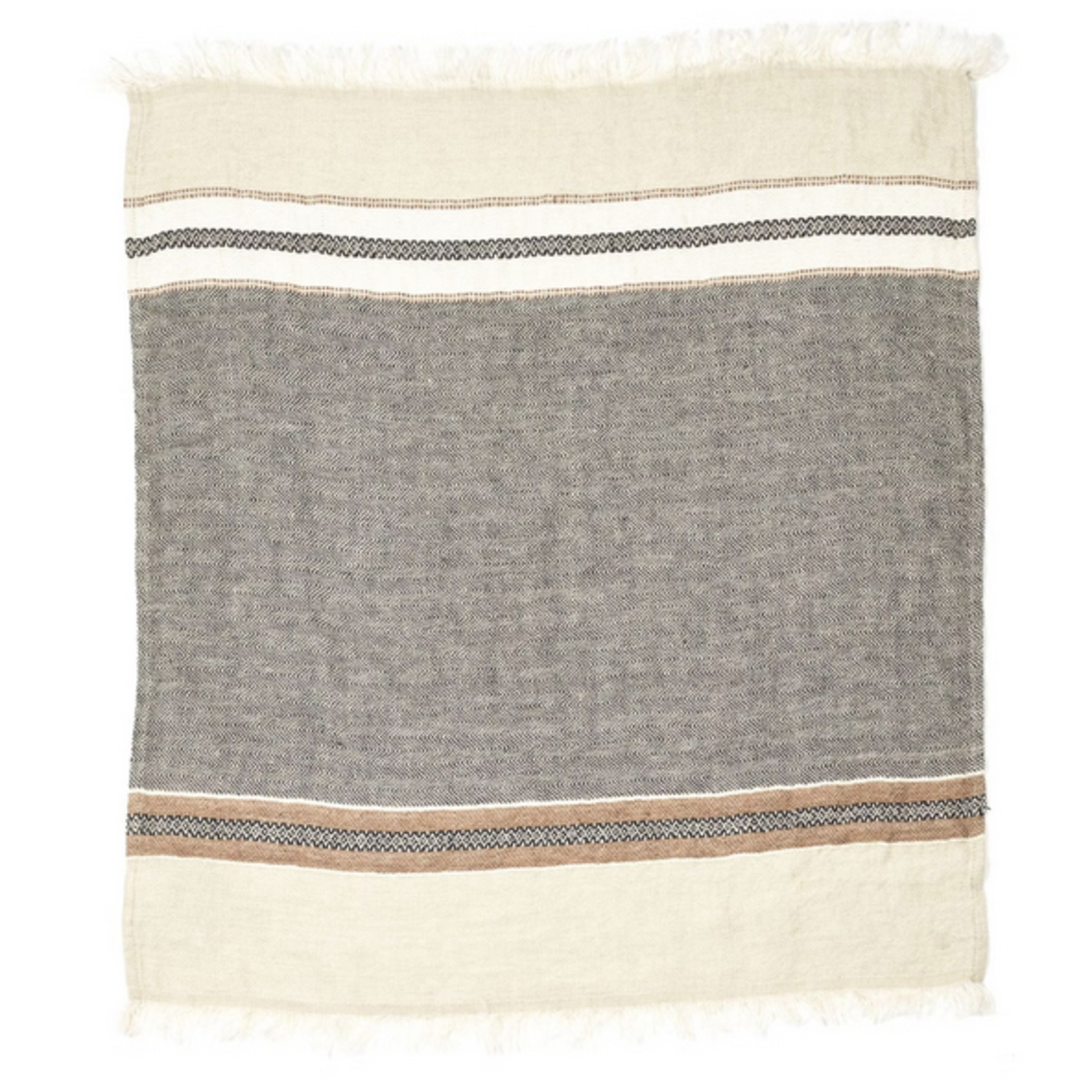 The Belgian Towel Fouta Beeswax Stripe- Badetuch 110x180 cm, 100%LI