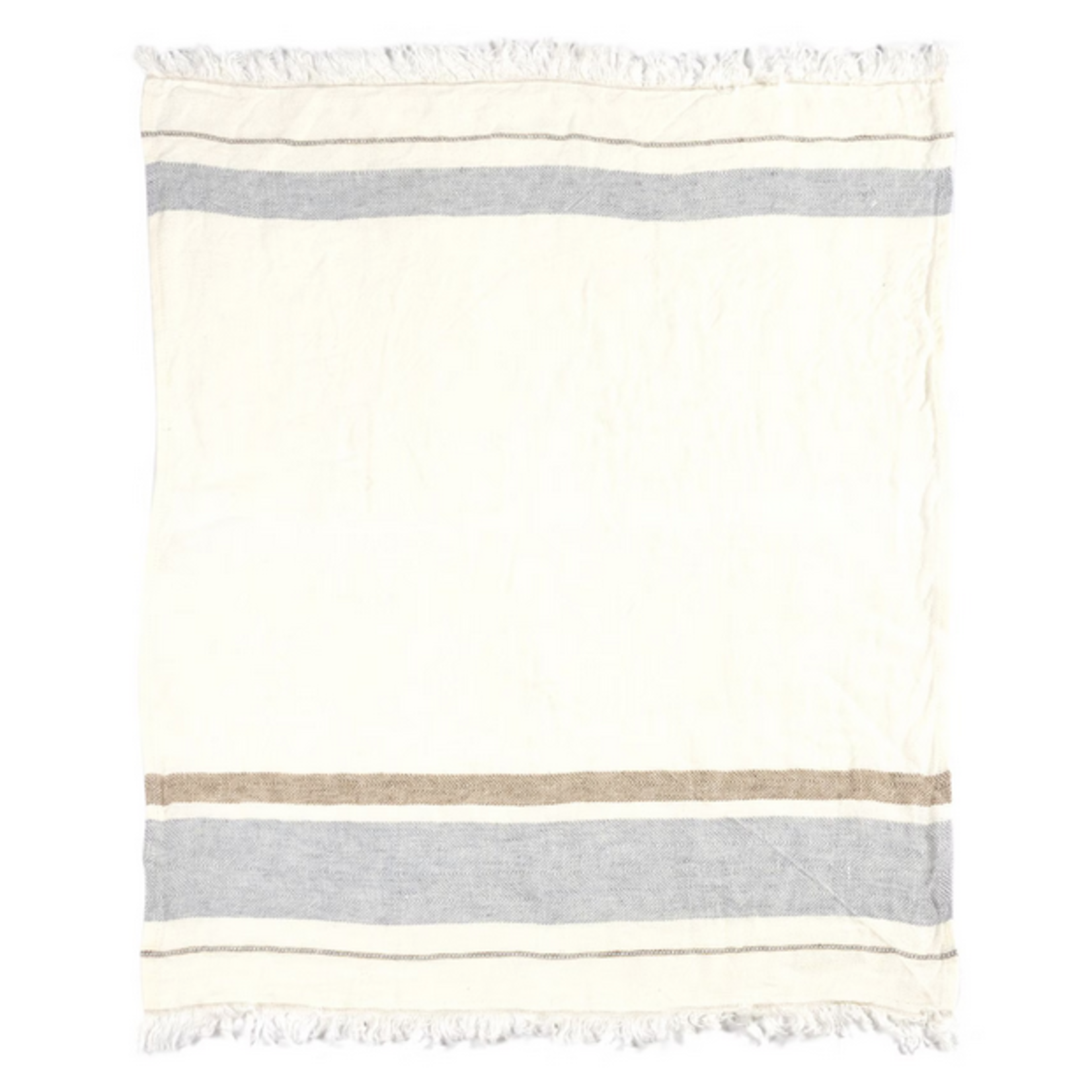 The Belgian Towel Fouta Oyster Stripe - Badetuch 110x180 cm, 100%LI