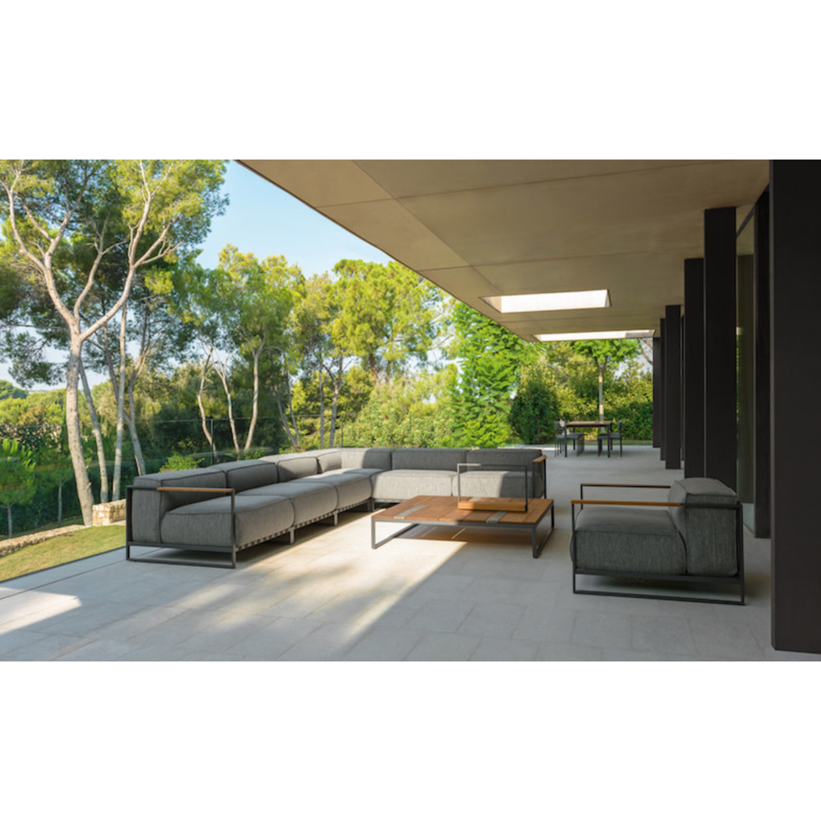 Casilda Sofa-Mittelelement,  Graphit-Dark Grey B95x100xH64cm