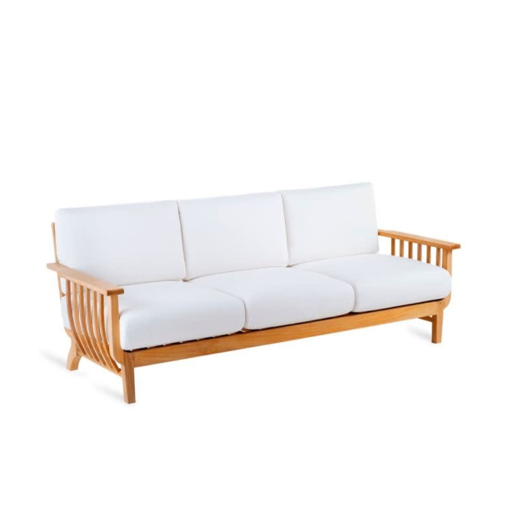 3 Sitzer Sofa Chelsea Teak, 209x85xH82cm inkl. Kissen