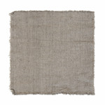 Serviette natur grob mit Fransen 45x45cm, 100% Leinen