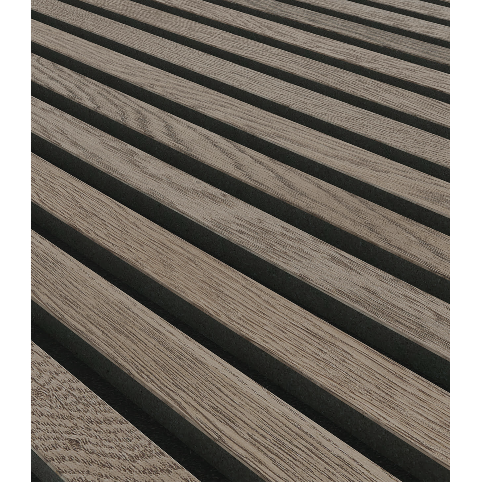 Akustikpaneel - Eiche Rustikal, Grau, 240x60x2.2cm