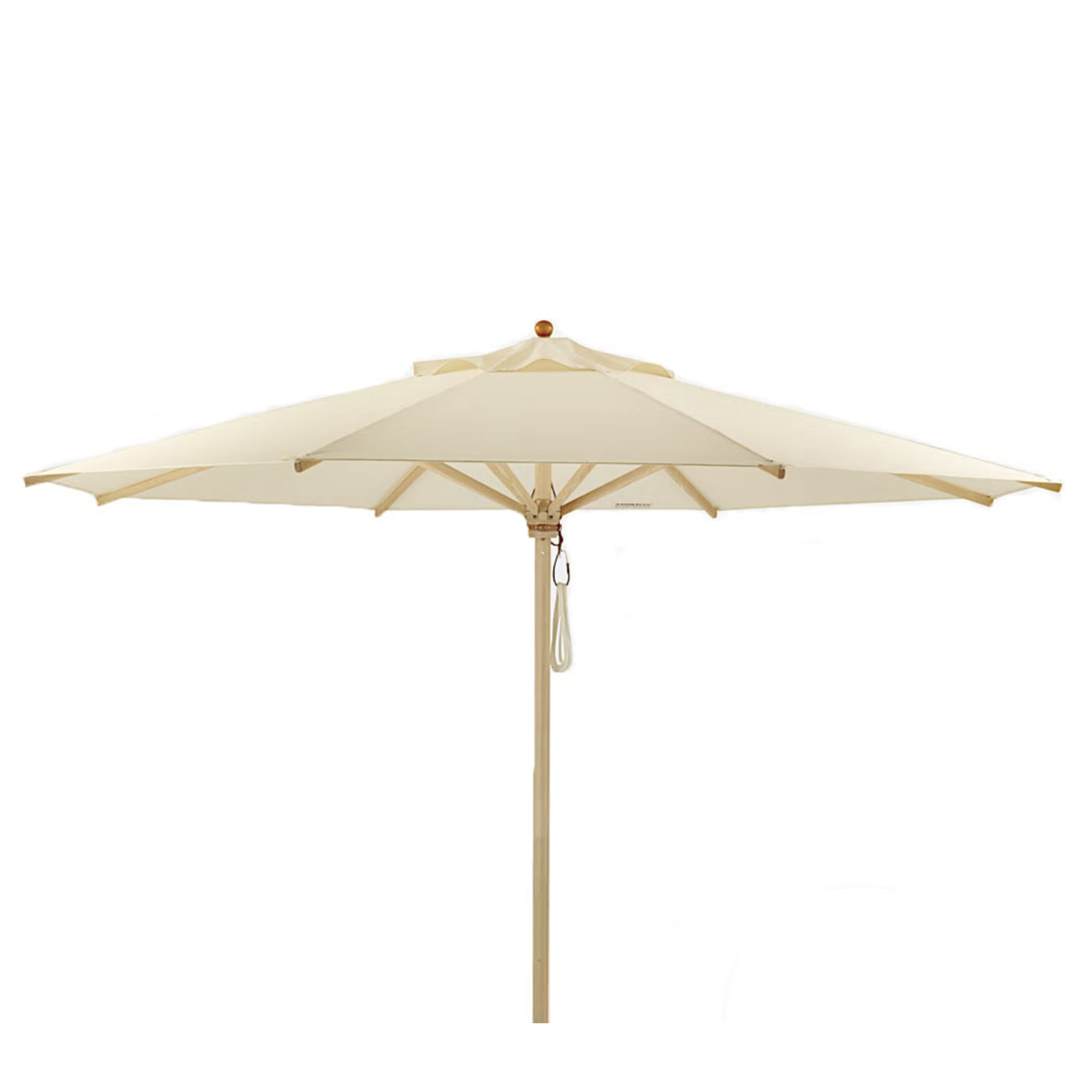 Sonnenschirm Klassiker D250cm, mit Flaschenzug & Knick, Natur 01