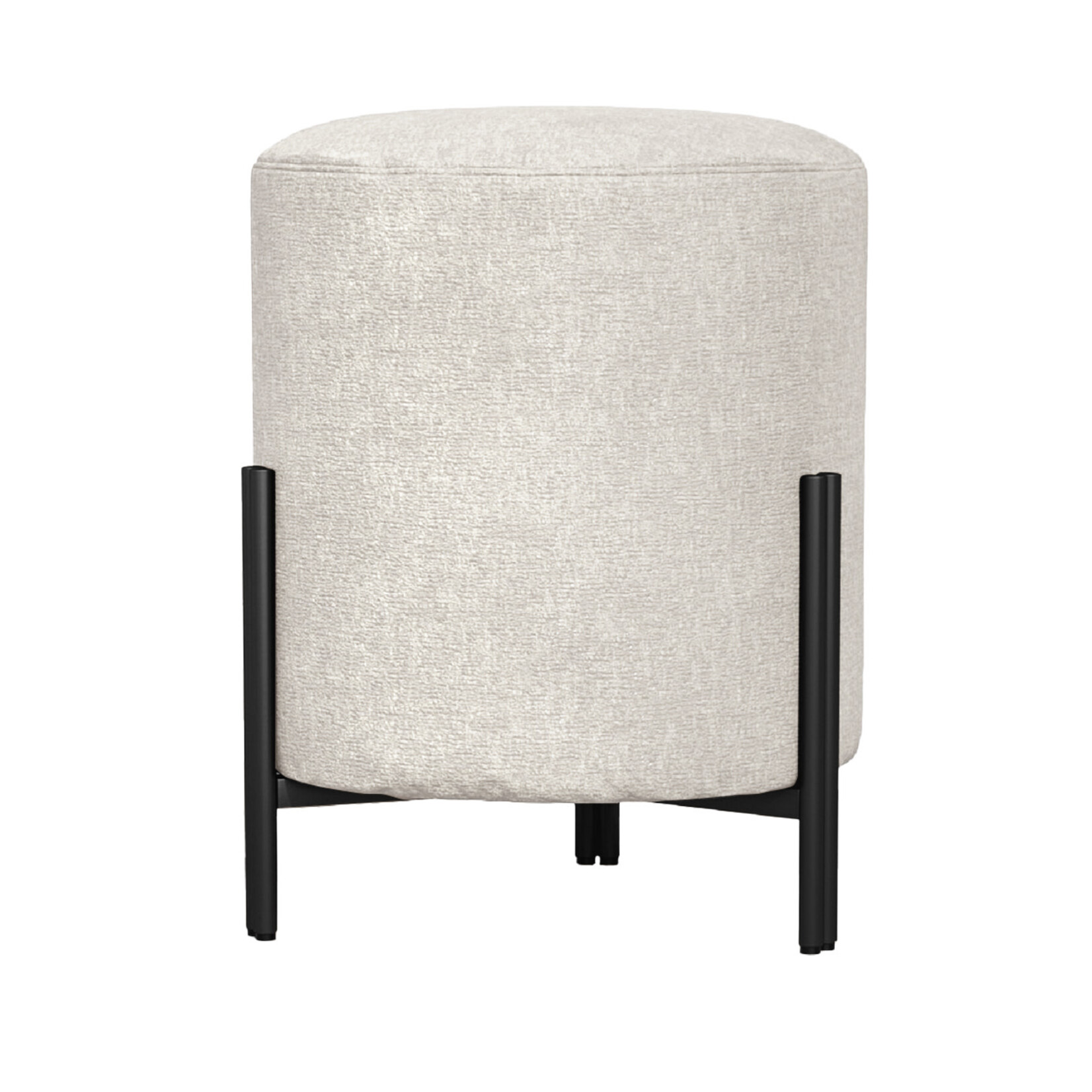 Grenada Hocker D44xH50cm Stoff: weiss