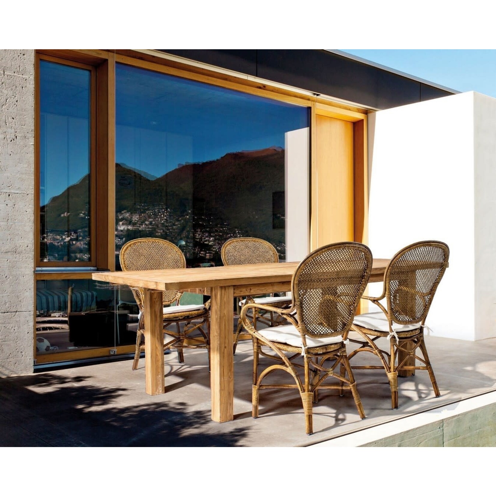 Greenwich Gartentisch 160-220x100cm Teak, mit Auszug
