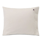 Pin Point Beige Cotton Pillowcase 50x70cm