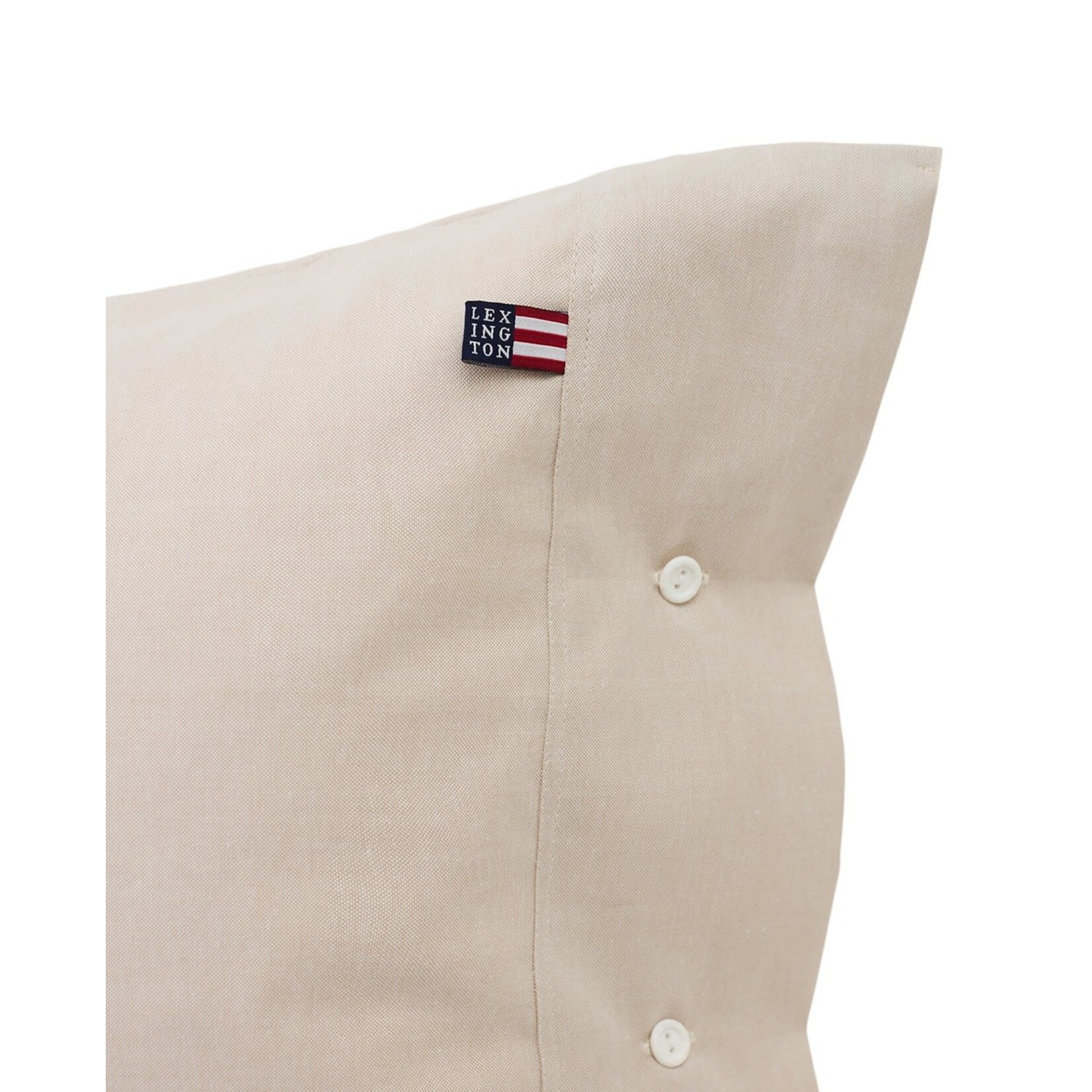 Pin Point Beige Cotton Pillowcase 65x65cm