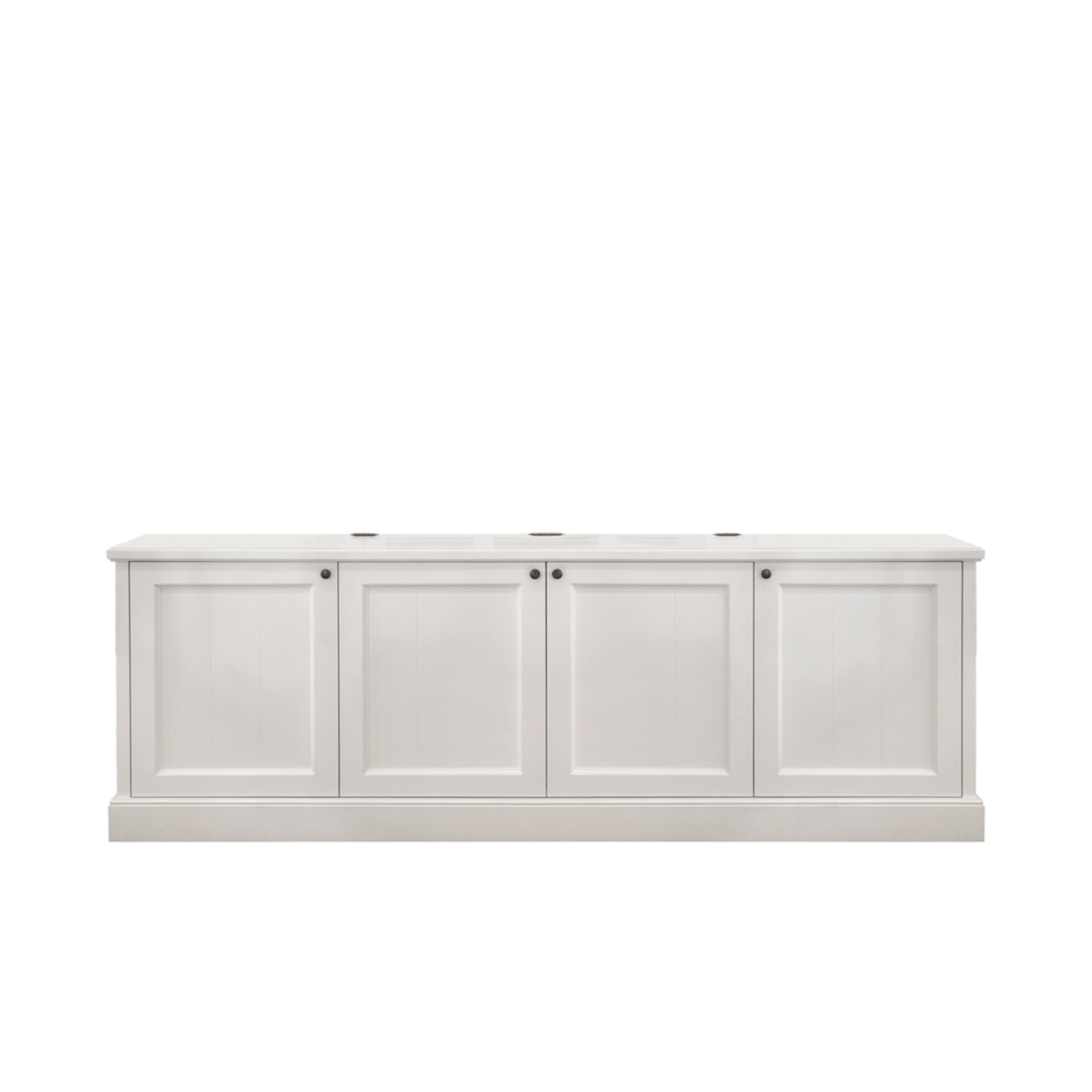 TV-Sideboard mit Lift 245x42xH85cm weiss GmbH Spectroom and - living more
