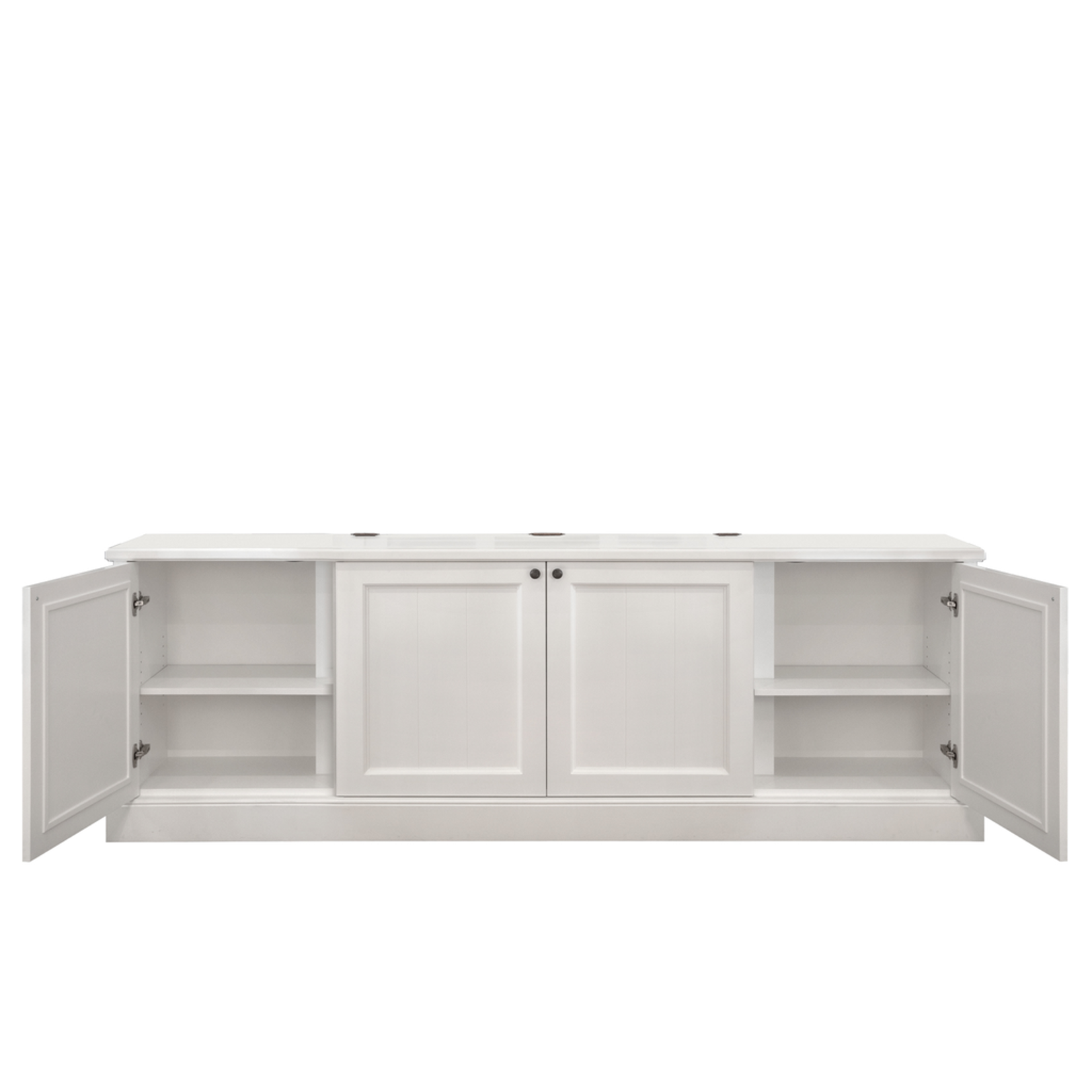 TV-Sideboard mit Lift 245x42xH85cm weiss