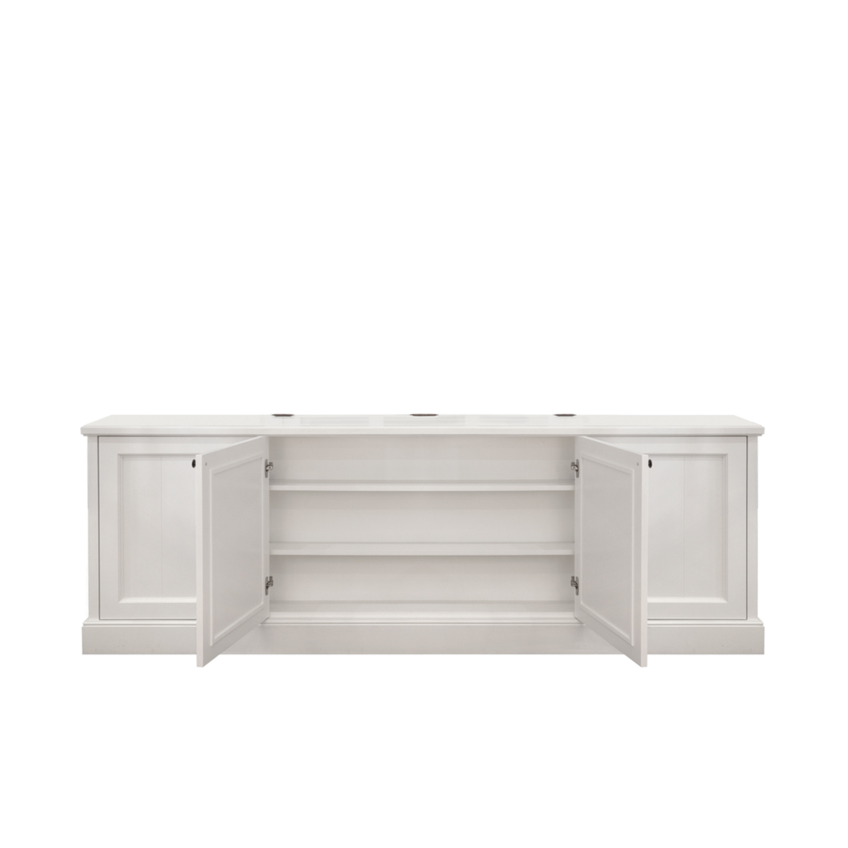 TV-Sideboard mit Lift 245x42xH85cm weiss