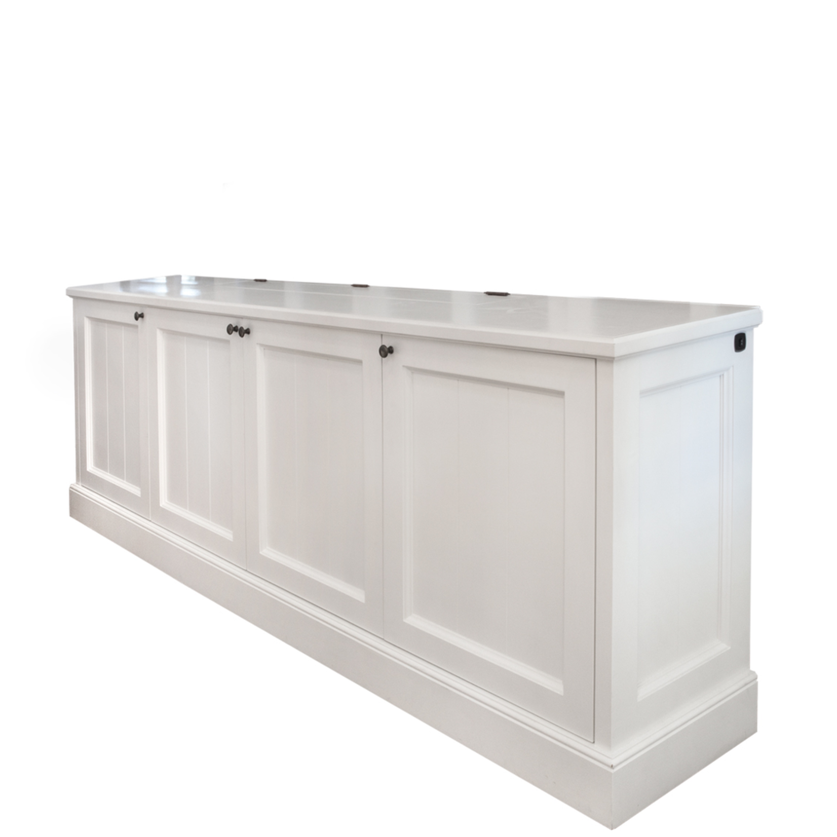 TV-Sideboard mit Lift 245x42xH85cm weiss