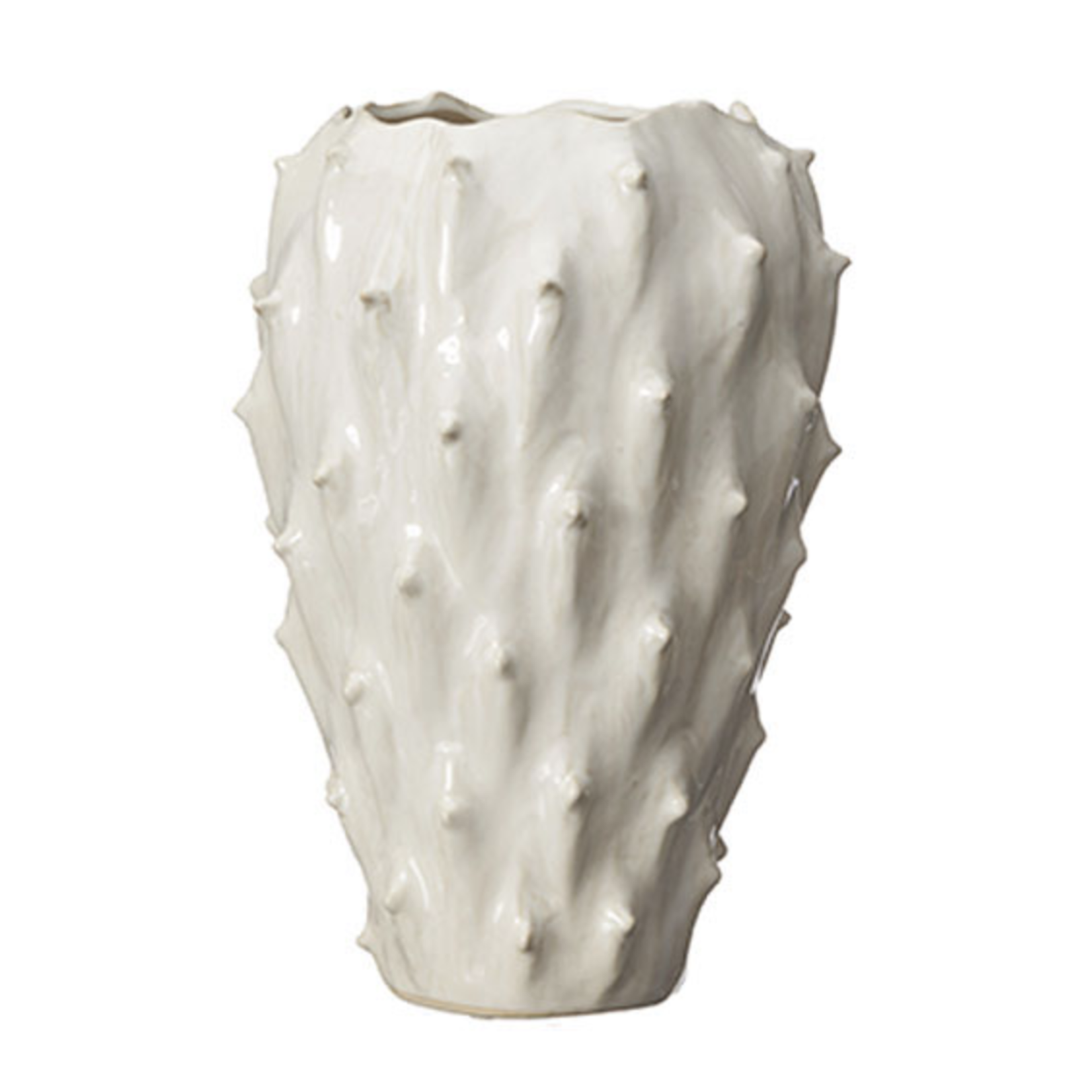 Vase Kaktus D18xH28cm weiss