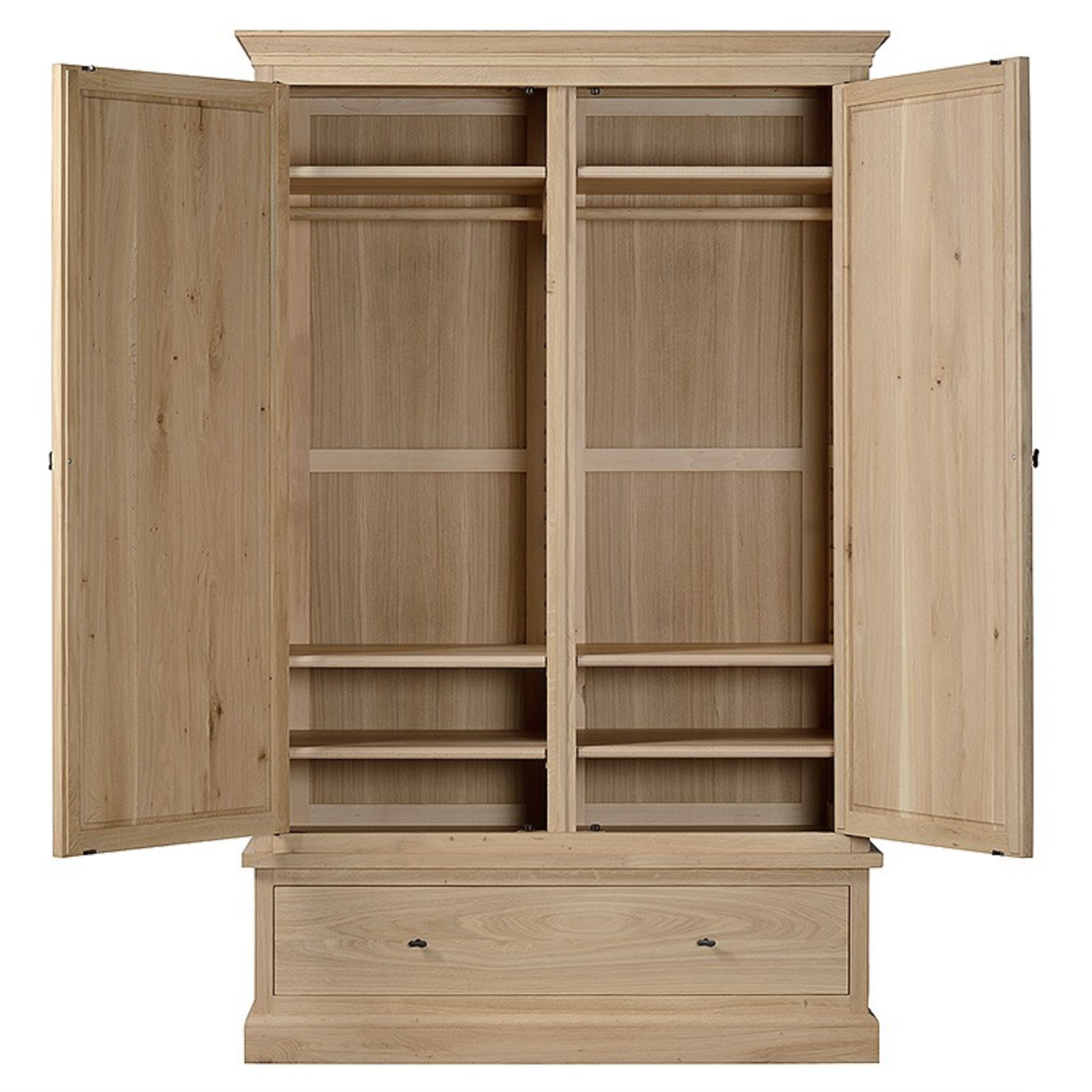 Corby Kleiderschrank Eiche 2er, 145x60xH215cm