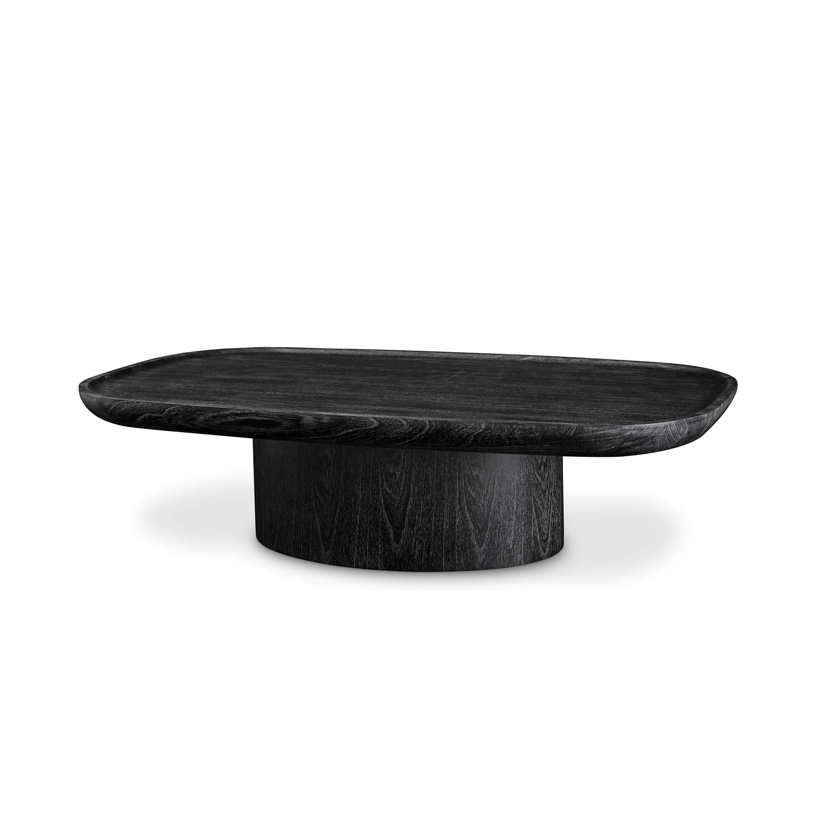 Rouault Salontisch L140xB79.5xH35cm Eiche furniert schwarz