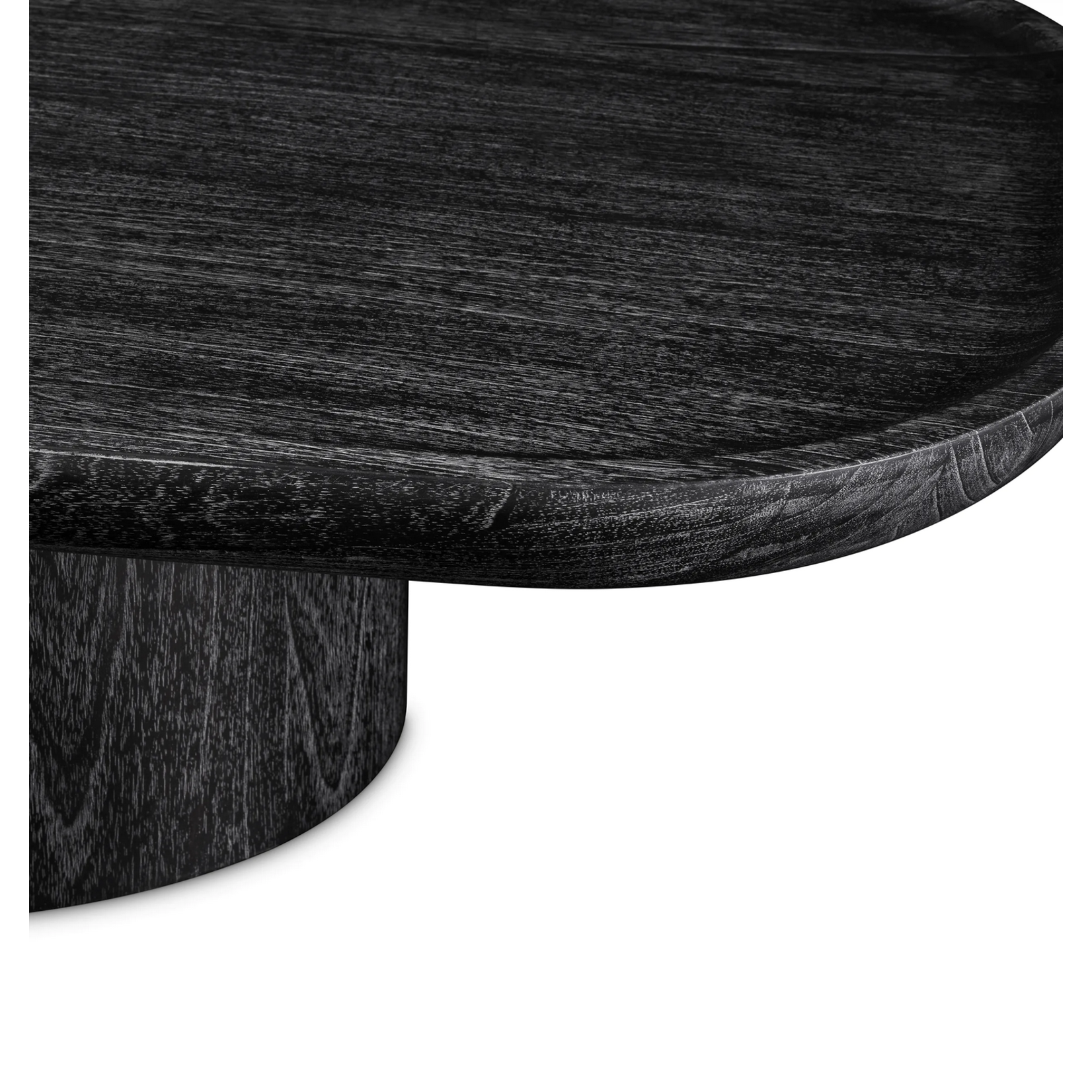 Rouault Salontisch L140xB79.5xH35cm Eiche furniert schwarz