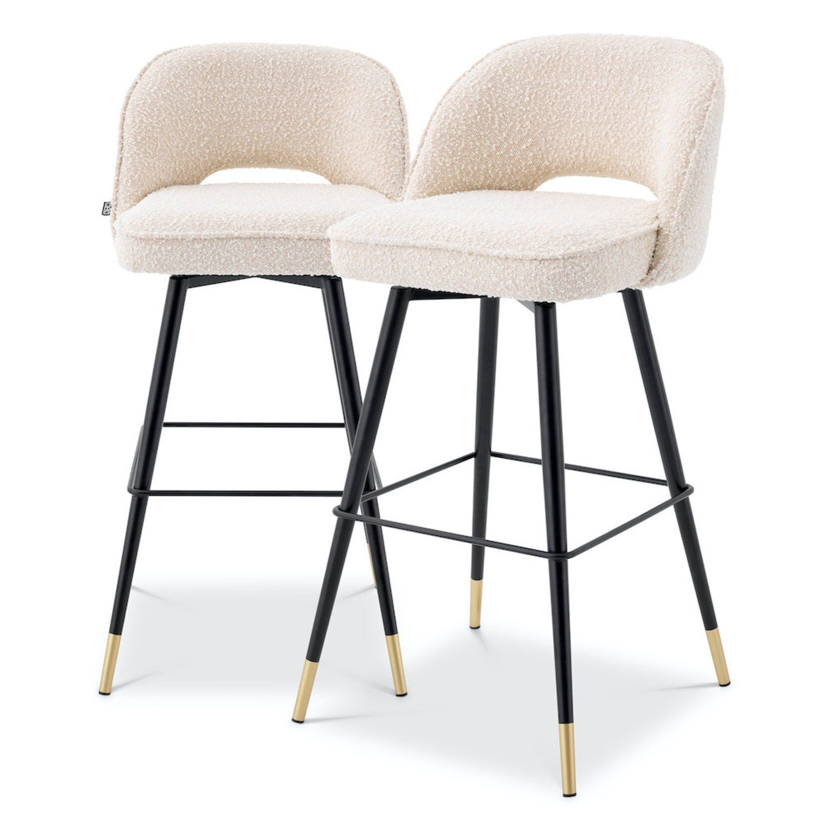 Cliff 2er Set Barstuhl 51x52xH103cm (SH78.5cm) Bouclé cream