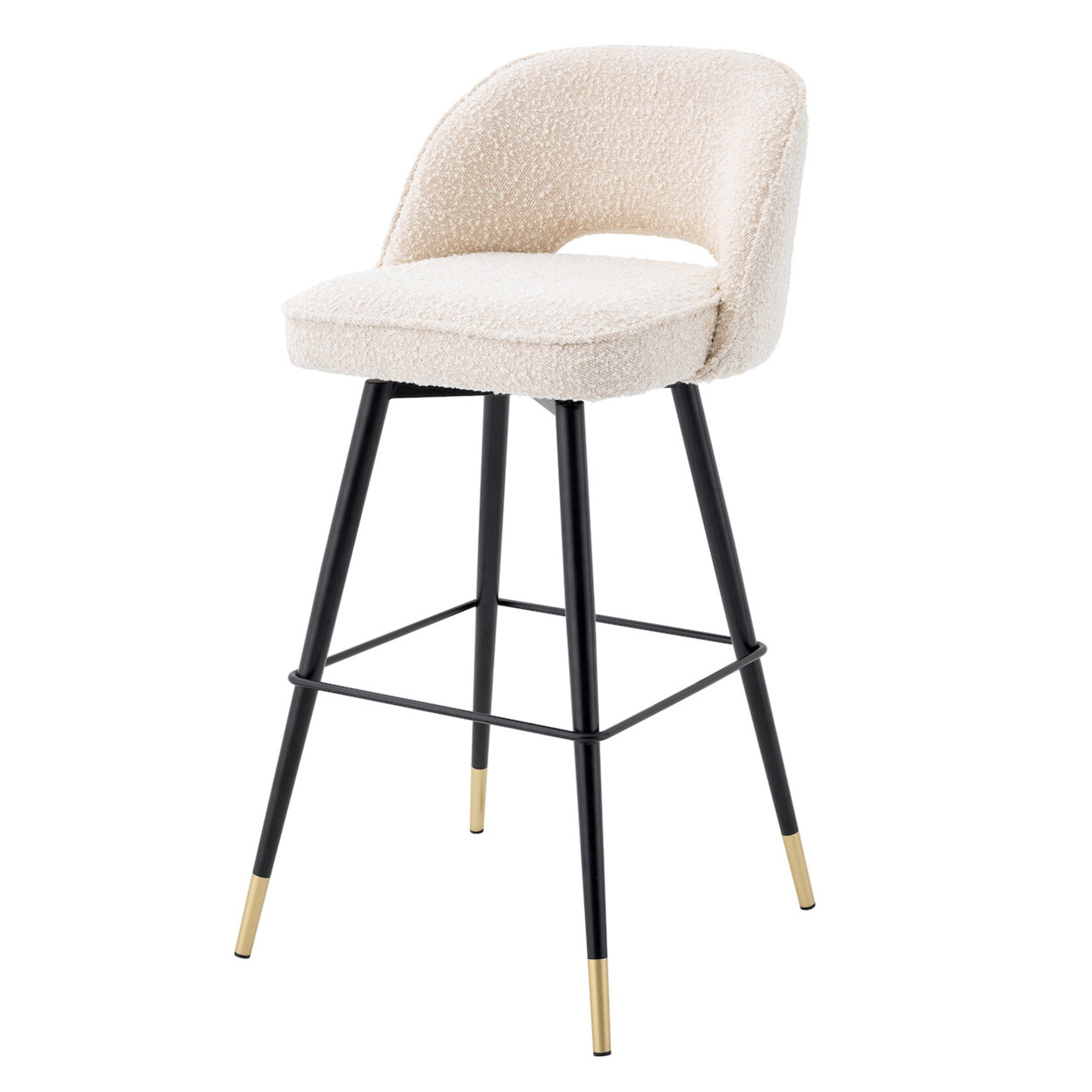 Cliff 2er Set Barstuhl 51x52xH103cm (SH78.5cm) Bouclé cream