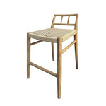 Bennett Counterstuhl Teak, natural, 47x51xH90cm, SH: 65cm